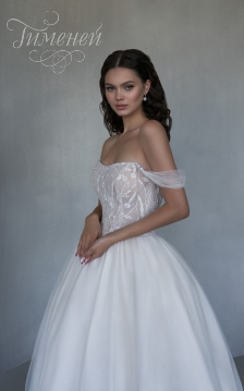 Свадебное платье Camellia – Двойное, с элементами ручной вышивки